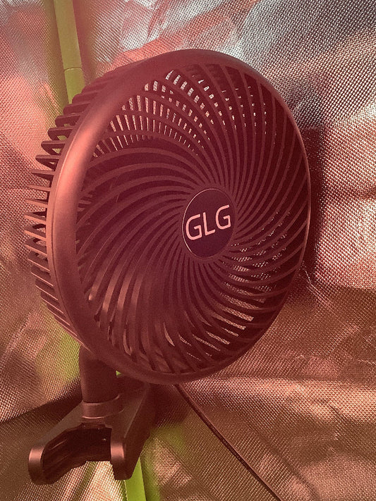 GLG - Green Luxury Grow Oszillierender Clip-Ventilator 153mm 10W