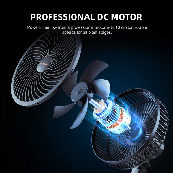 Spider Farmer Smarter Schwenkventilator mit Stangenclip Ø 15 cm 8 Watt