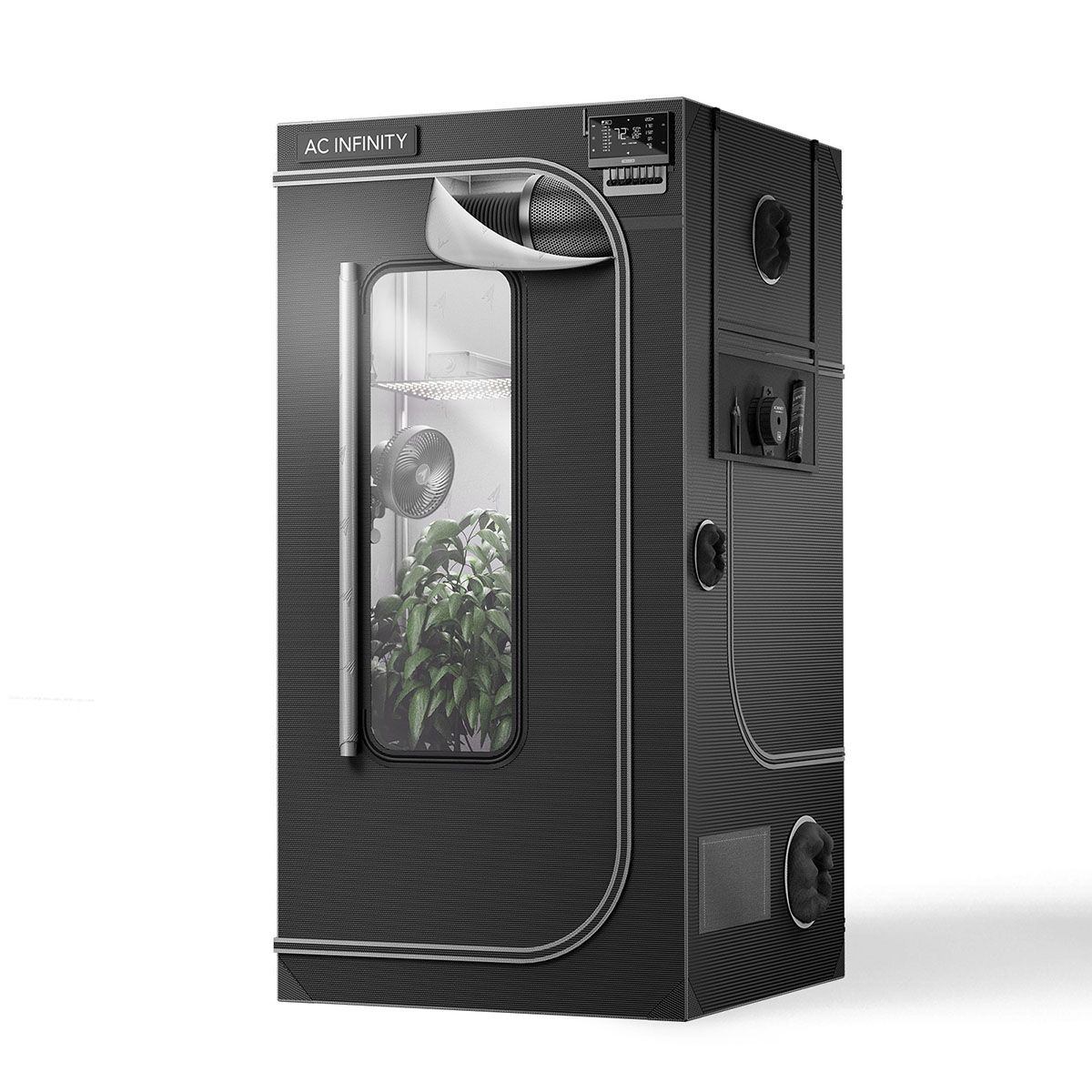 AC Infinity CLOUDLAB 733, Advance Grow Zelt 90 x 90 x 180 cm, 2000D Diamant-Mylar-Gewebe