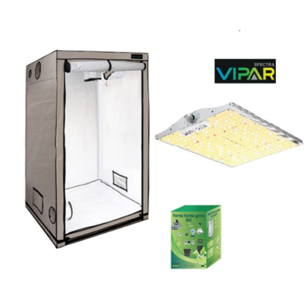 Growbox Komplett 80x80x180cm + Leuchte nach Wahl