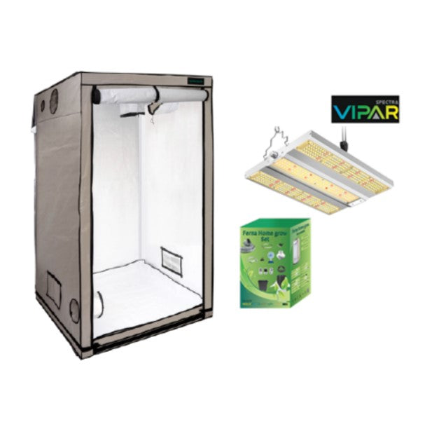 Growbox Komplett 80x80x180cm + Leuchte nach Wahl