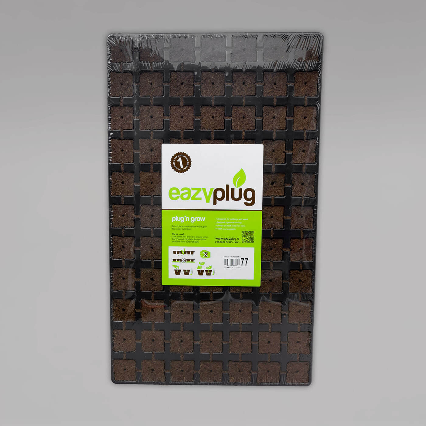 Eazy Plug Anzuchtwürfel 3,5x3,5cm, im 12er, 24er oder 77er Tray