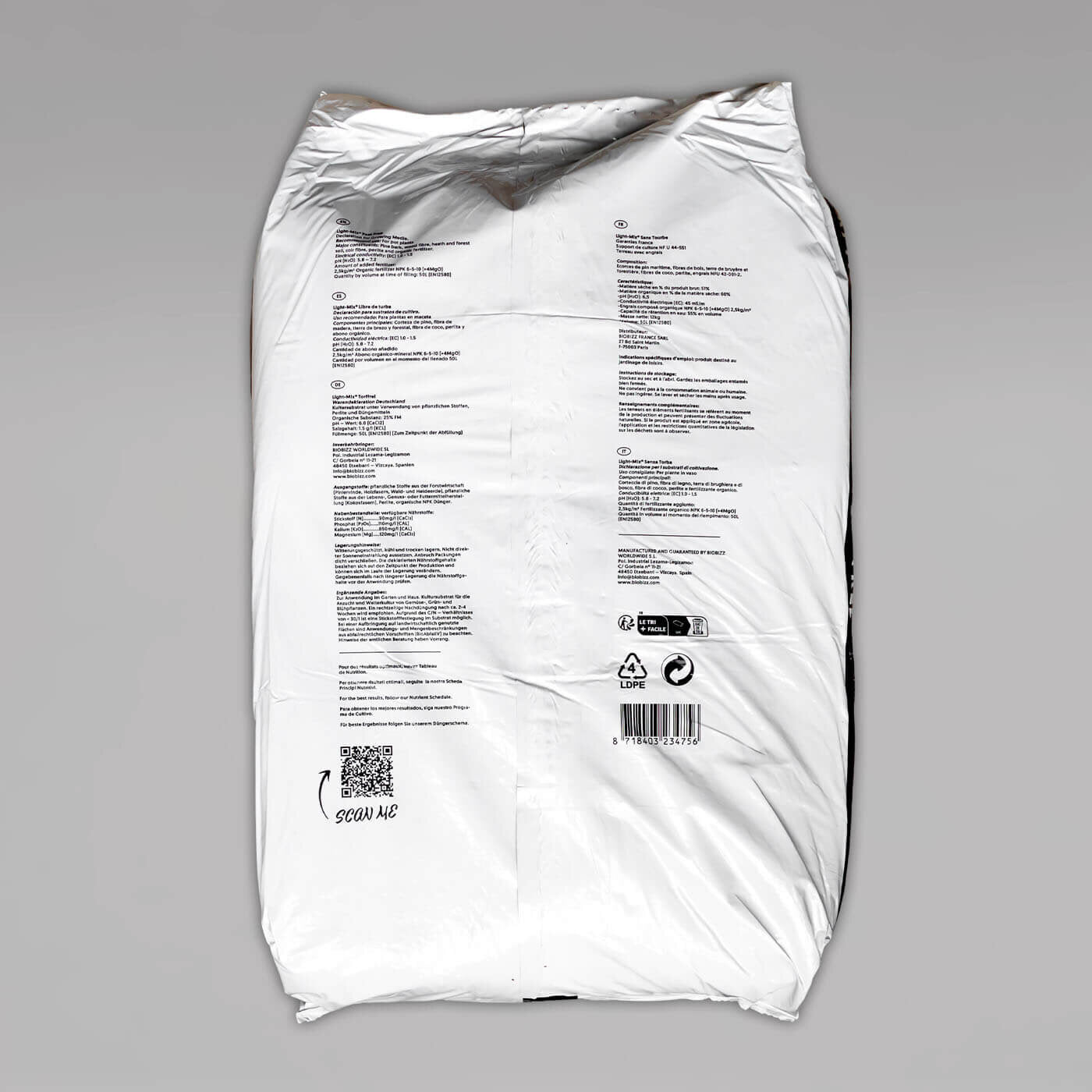 BioBizz Light Mix - Torffrei, 50L