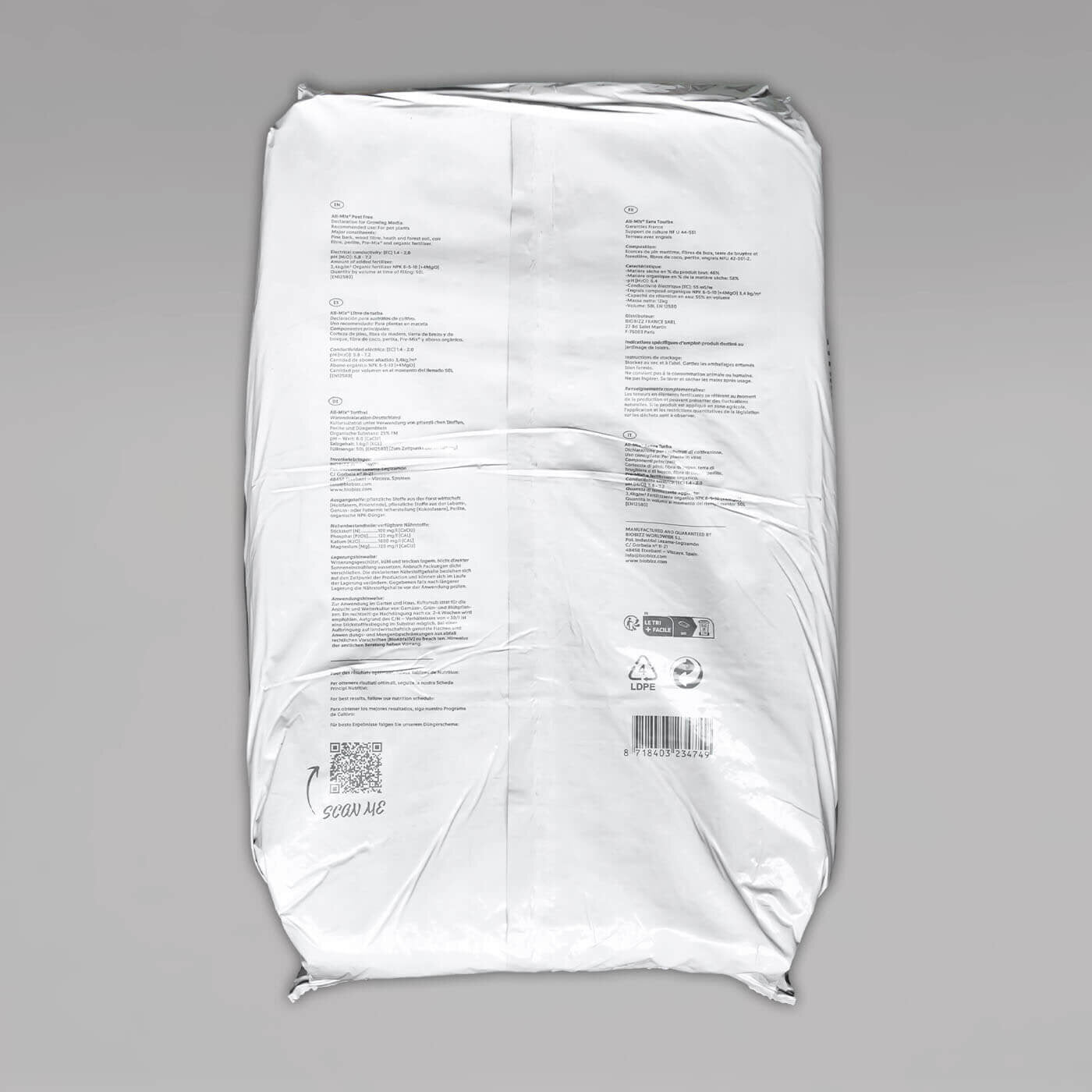 BioBizz All Mix, Torffrei - 50L
