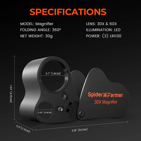 Spider Farmer Mikroskop 30- bis 60-fache Vergrößerung Angebot