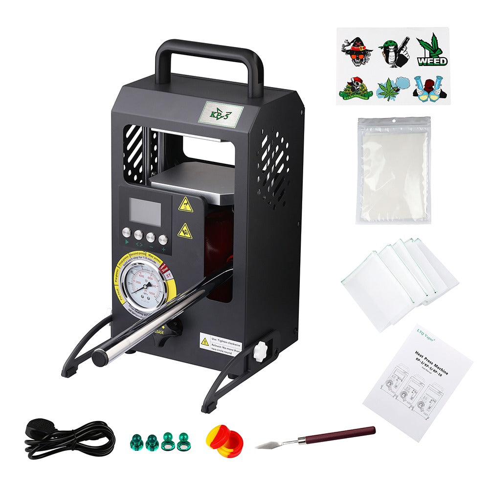 KP-5 Rosin-Presse bis 700 Watt und 5 Tonnen Mehr Power, größere Mengen