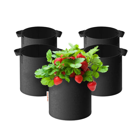 Spider Farmer 5er Set Stofftöpfe 19 L