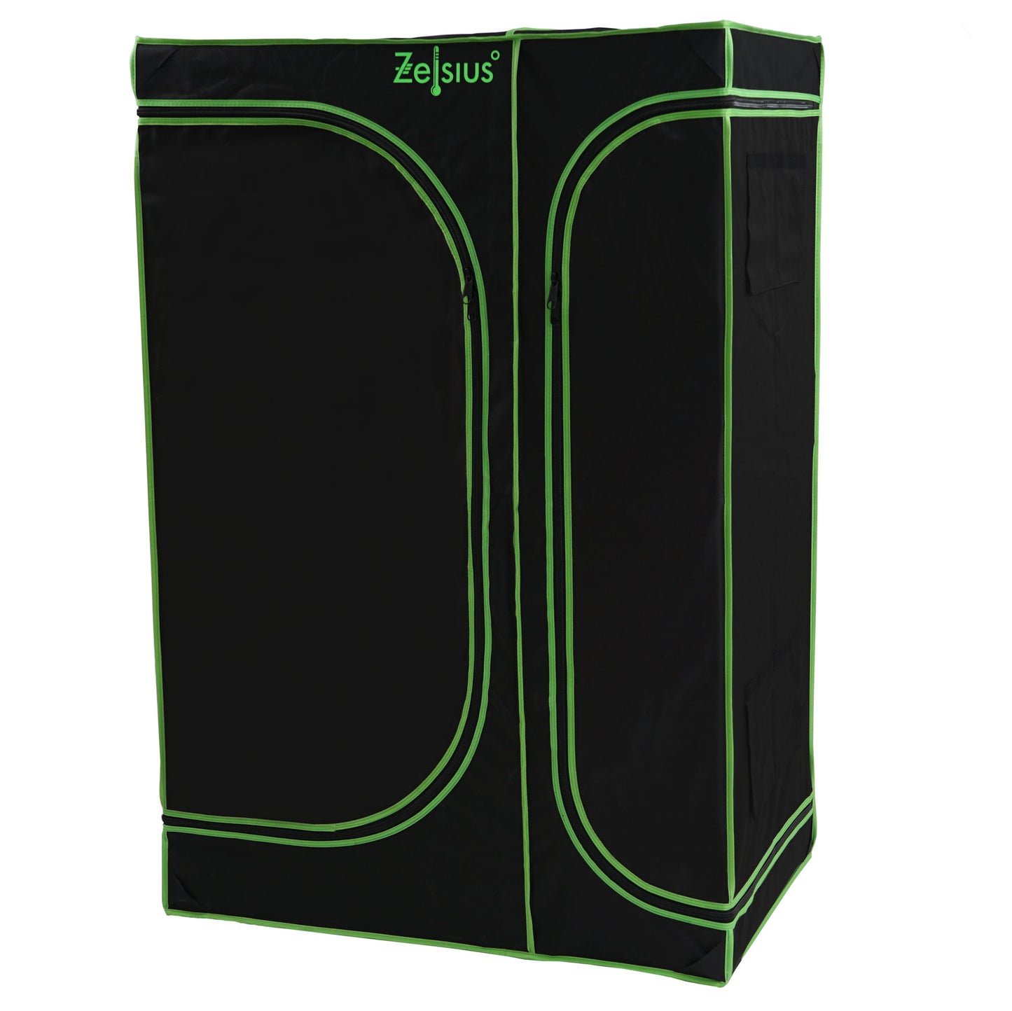Zelsius Grow Tent 90 x 60 x 135 cm Schwarz/Grün Pflanzenzucht Indoor