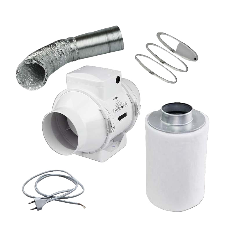 Abluft Komplettset Eco, 145m³/h-800m³/h