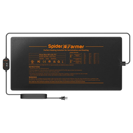 Spider Farmer Heizmatte 121x52 cm mit Thermostat 105 Watt
