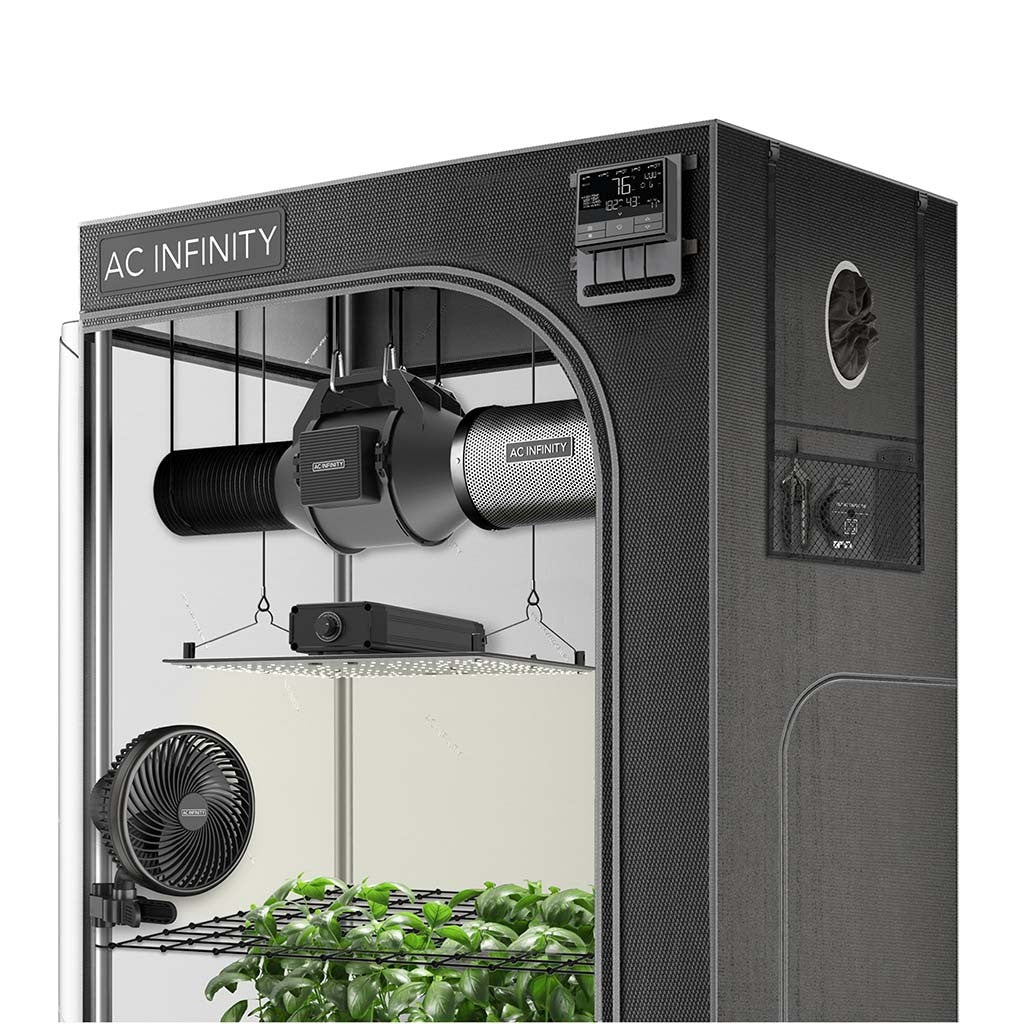 AC Infinity - AI+ Grow Zelt-System PRO 90 x 90 x 180 cm, 3 Pflanzen-Set (GrowTechnology Edition)