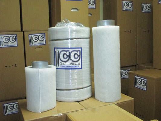 CarboClever "CC" Filter 200m³/ h. - 100 mm Flansch - 4300m³/ h. - 400 mm Flansch