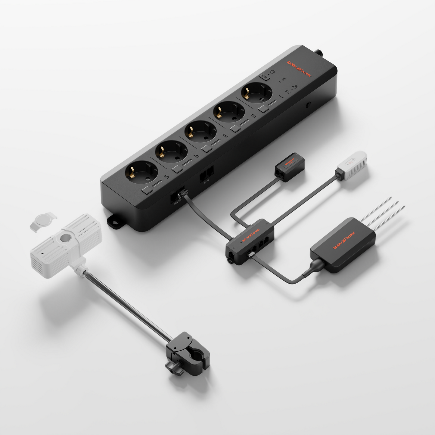 Spider Farmer GGS Klimaregler-Set – Temperatur-, Luftfeuchtigkeits- und VPD-Überwachung, Zeitsteuerung, Verlaufsdaten, Bluetooth & WLAN für eine optimierte Klimasteuerung