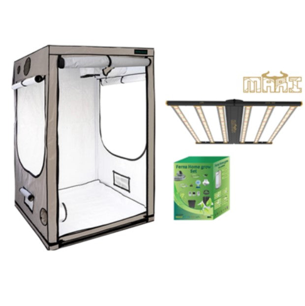 Growbox komplett 120x120x200cm + Leuchte nach Wahl