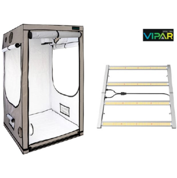Growbox komplett 120x120x200cm + Leuchte nach Wahl