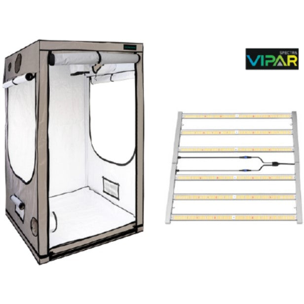 Growbox komplett 120x120x200cm + Leuchte nach Wahl