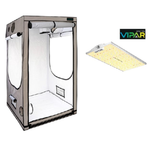 Growbox komplett 120x120x200cm + Leuchte nach Wahl