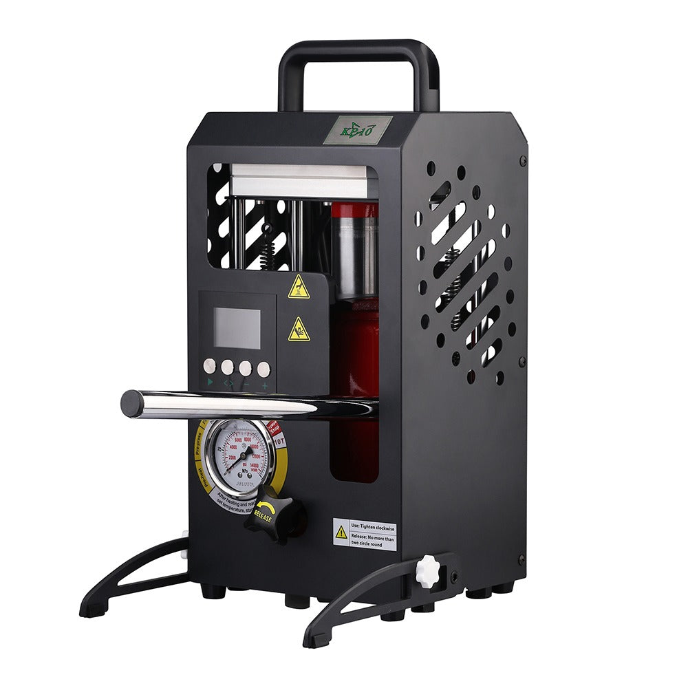 KP-10 Rosin-Presse bis 700 Watt und 10 Tonnen Für höchste Ansprüche