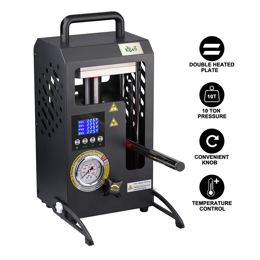 KP-10 Rosin-Presse bis 700 Watt und 10 Tonnen Für höchste Ansprüche