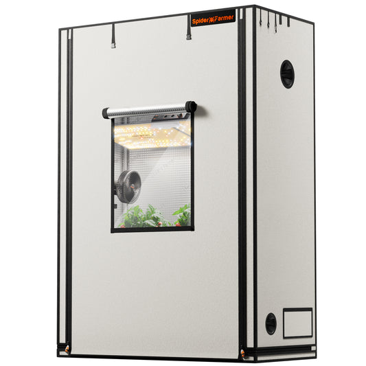 Spider Farmer 140x70x200cm Pro Indoor Grow Zelt (2026) – Hochreflektierende Pflanzenzuchtbox mit 2000D-Folie