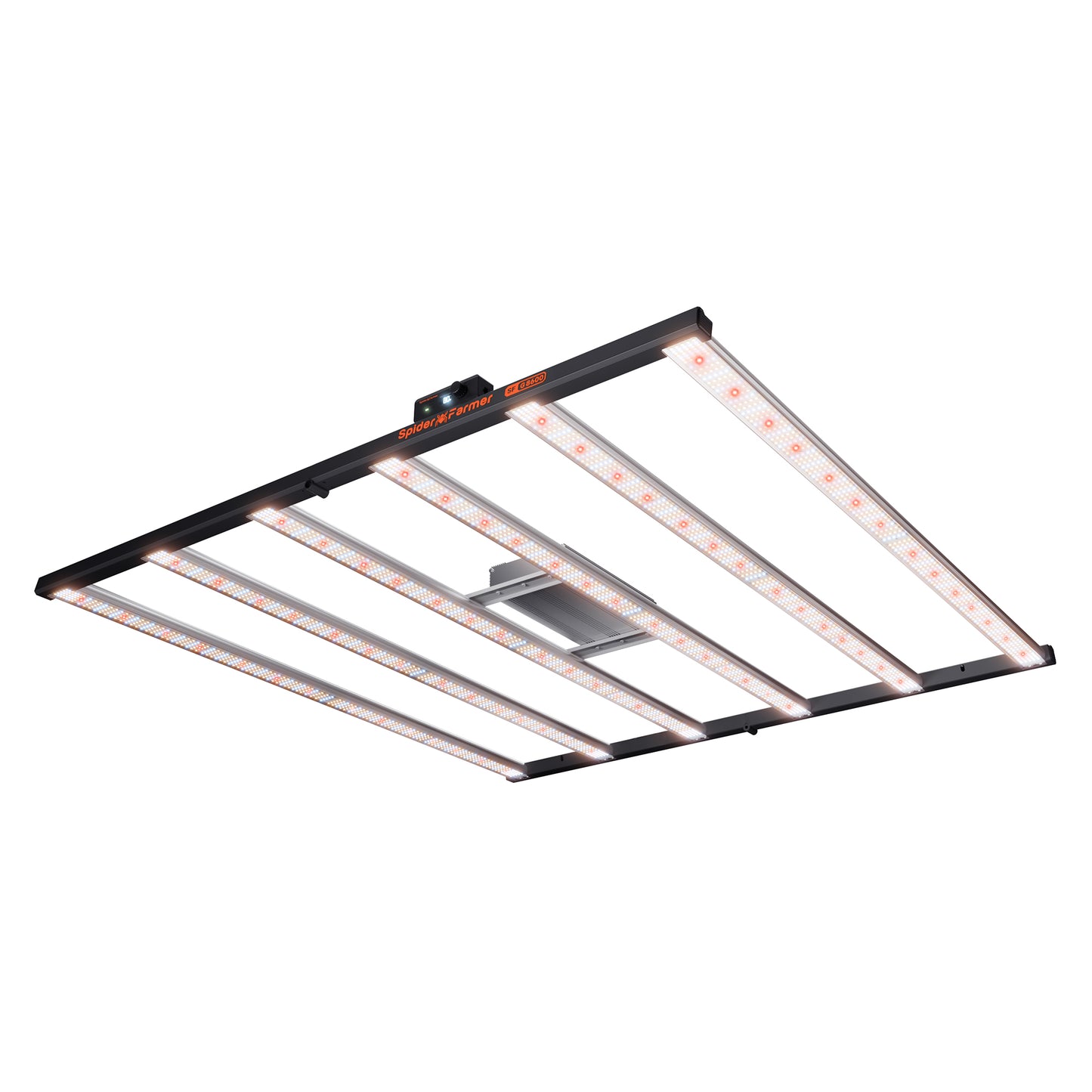Spider Farmer® G8600 800W WLAN- und Bluetooth-gesteuerte LED-Pflanzenlampe mit Vollspektrum, dimmbar, für Growzelte von 120x120cm bis 150x150cm