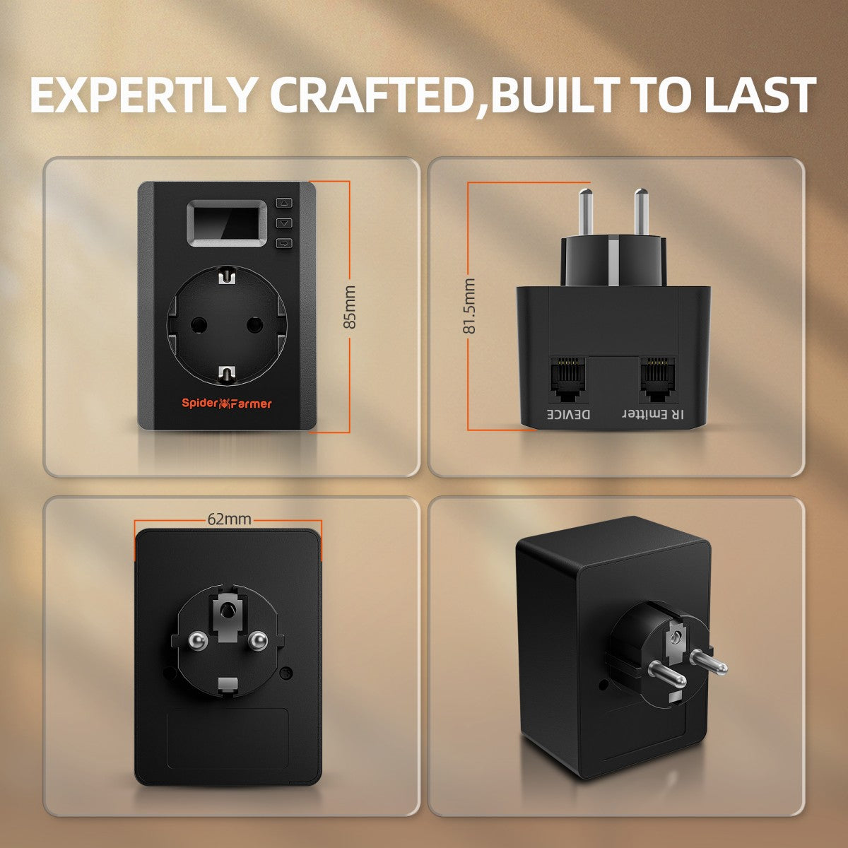 Spider Farmer S-Station | WLAN- und Bluetooth-Timer, Smart-Plug-Controller (3680 W, 16 A)