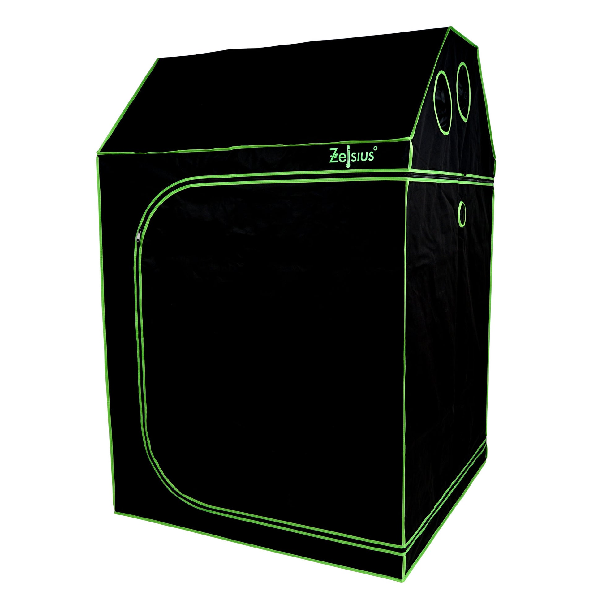 Zelsius Grow Tent 120 x 120 x 180 cm Schwarz/Grün Pflanzenzucht Indoor